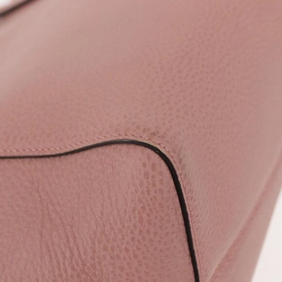 GUCCI Swing Tote Bag Leather Pink Gold 354408 Auth am9500 - Picture 4 of 16